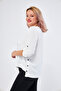 Stylish Large Size Blouse with Snap Detailed Necklace - 2