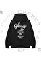 Unisex Venice Printed Black Oversize Sweatshirt Hoodie - 2