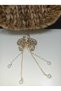 Women's New Season Crystal Stone Large Size Metal Peg Butterfly Pendent Buckle - 8