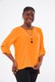 Stylish Large Size Blouse with Snap Detailed Necklace - 2