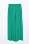 Green-Asymmetric Cut Tunic and Wide Leg Trousers Suit - 8