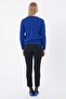 Cobalt blue V-Neck Knitwear Sweater - 4