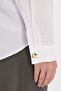 Stylish Button Shirt with Ecru-Scounted Cuff Detail - 5