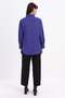 Purple-Front and Back Button Shirt Tunic - 4