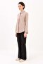Mink-Cotton Hidden Placket Shirt - 2