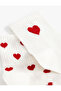 Set of 2 Socks with Heart Pattern - 3
