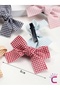 2-Piece Girls' Bow Hair Clip Set Red Tone - Ribbon Bow Clip Hair Clip Model-4 - 2