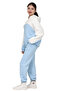 Girls' Oversize 3 Thread Raised Cotton Sweatpants with Elastic Legs and Garnish - 4