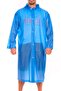 Waterproof Raincoat Women's and Men's Snap Hooded Eva Blue - 3