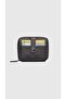 739 Unisex 100% Genuine Leather Zippered Wallet Card Holder Black - 5