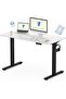 Flexispot Modern 120 x 60 cm White Standing Desk with Adjustable Legs, Anti-Rust Steel Frames
