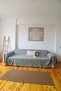Green King Size Armchair with Knitted Arms, Sofa Bed Cover 180X300 cm - 2