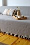 Dark Gray Oversized Sofa Cover That Covers the Arms, Sofa Bed Cover 180X300 cm (Anthracite) - 2
