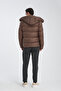 Hooded Thick Men's Puffer Coat Standard Fit - 3