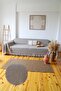 Coffee Oversized Sofa with Knitted Arms, Sofa Bed Cover 180X300 cm