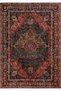 Private Burgundy Ethnic Pattern Authentic Woven Chenille Carpet Antique Vintage Belly Rug for Living Room