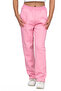 Girl's 3-Thread Ribbed Cotton Inner School Sweatpants