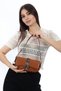Leopard Print Baguette Bag, Buckle Detailed Long Strap Crossbody Bag, Women's Bag, Shoulder Bag - 7