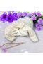 girls furry bolero / brooch girls bolero / ecru furry girls bolero - 5