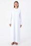 White-Long Sleeve Lingerie Dress - 2