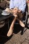 OLYMPUS WOMEN'S NUDE Genuine Leather Flat Shoes - 4