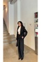 Gold Buttoned Jacket Pants Set - 6