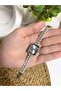 Zircon Stone Bead Cord Quartz Women's Wristwatch - 8