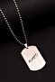 Men's Necklace-Steel Ataturk Signed Soldier Tag - 2