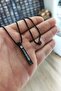 Spotify Song Code Steel Black Bar Necklace Block Chain Cklspotykly-Syh - 4