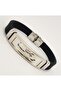 White Scorpion Figured Rubber Steel Men's Bracelet - 3