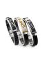 Atatürk Signed Men's Steel Leather Rubber Bracelet - 2