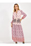 Floral Paisley Print A-Line Midi Dress - 2