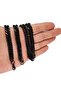 Black Tight Knitted Gourmet Steel Men's Necklace Chain - 4