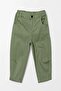 Gabardine Boy's Trousers with Double Pockets and Elastic Waist