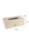 Artificial Leather Napkin Holder Tissue Box 13*24*6 Cm. Beige - 4
