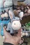Zümrütoyuncakstore Soft and Cute Tiny Sıpa Toy Plush Donkey Keychain