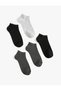 Basic 5-Piece Booties Socks Set Multicolored - 2