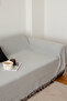 Grey Knitted Houndstooth Oversized Sofa, Sofa, Sofa Bed Cover 300X170 cm - 2