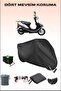 Black Lock Compatible Motorcycle Tarpaulin for Kuba Fighter 80, Safe, Waterproof