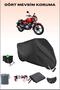 Lock Compatible Motorcycle Tarpaulin for Black Bajaj V 15, Safe, Waterproof