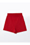 Two Mt Shop Quality Lcw Vision Red Elastic Waist Women's Shorts - 5