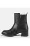 Large Number Women's Genuine Leather Boots 41-42-43-44 Black Leather - 2