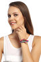 Shabby Unisex Bracelet with Scissor Love Imprint Figure - 2