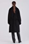 Black-Oversize Belted Cashmere Coat - 4