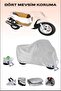 Motorcycle Tarpaulin Compatible with Lock for Yu-Ki Yk 150 T-3, Safe, Waterproof Durable Fabric