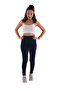 Navy Blue High Waist Viscose Lycra Leggings (with Plus Size Option)