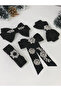 Velvet Zircon Stone Bow French Buckle - 3