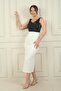 Women's Thick Strap Lined Top Satin Crepe Chanel Long Dress Slim Fit