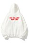 Unisex Oversize Sweatshirt Hoodie No Heart No Printed White – Hooded, Kangaroo Pocket, 3 Threads