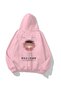 Unisex Oversize Sweatshirt Hoodie Wild Charm Printed Pink – Hooded, Kangaroo Pocket, 3 Strands